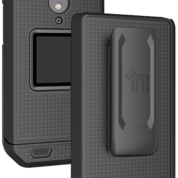 Grid Case Hard Shell Cover and Belt Clip Holster Combo